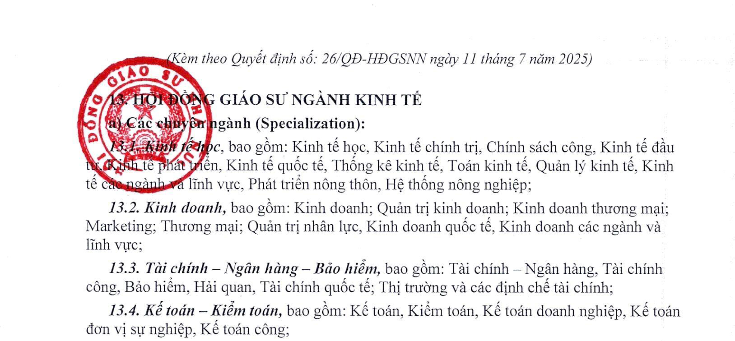 Quyết định phê duyệt Danh mục tạp chí khoa học được tính điểm năm 2022